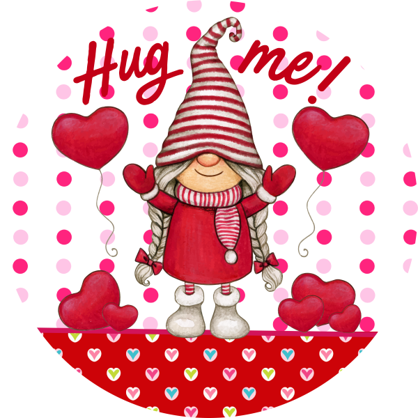 Valentine s Day Hug Me Metal Sign - Made in USA Sale