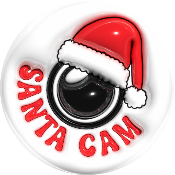 Santa Surveillance Cam Metal Sign - Made in USA Discount