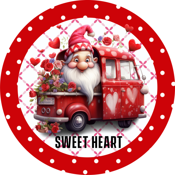 Valentine s Day Sweet Heart Metal Sign - Made in USA Supply