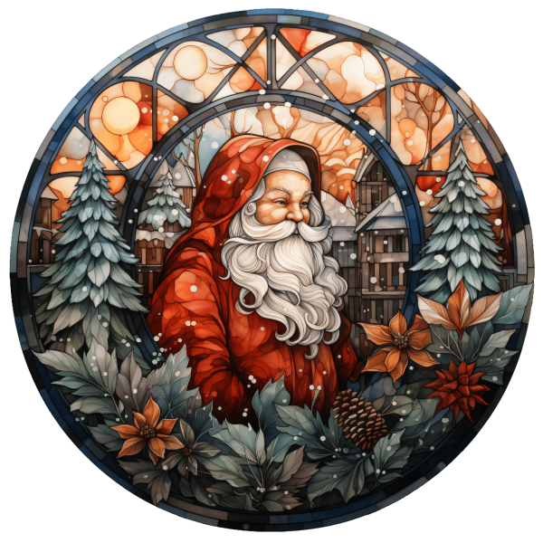 Christmas Santa Metal Sign - Made in USA Online now