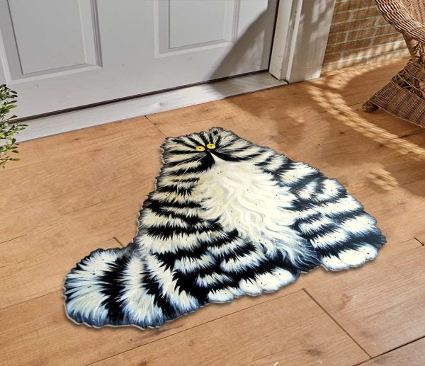 Cat Custom Shaped Doormat, Gift for Cat Lovers, Cat Mom - CD003PA06 For Discount